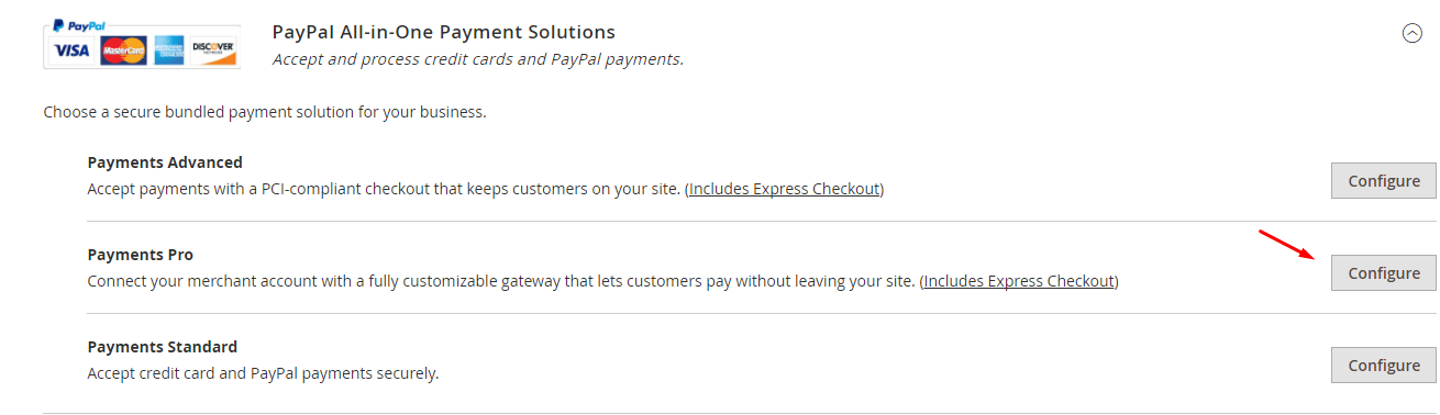 paypal configuration in magento2