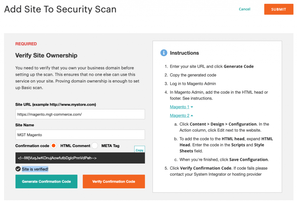 Magento Auto Scan