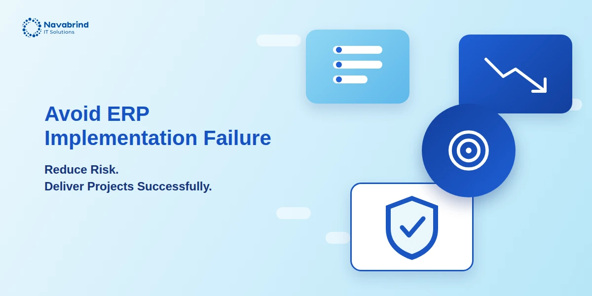 Avoid ERP Implementation Failure banner — reduce risk and deliver projects successfully