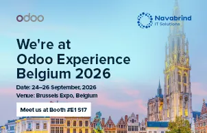 We're at Odoo Experience Belgium 2026